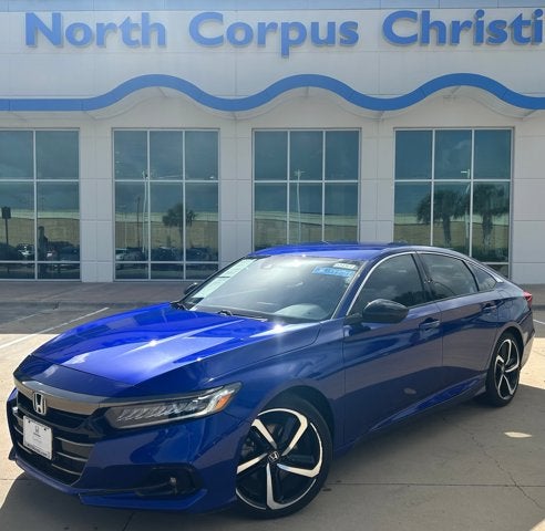 2022 Honda Accord Sedan Sport SE in Still Night Pearl — front three-quarter view