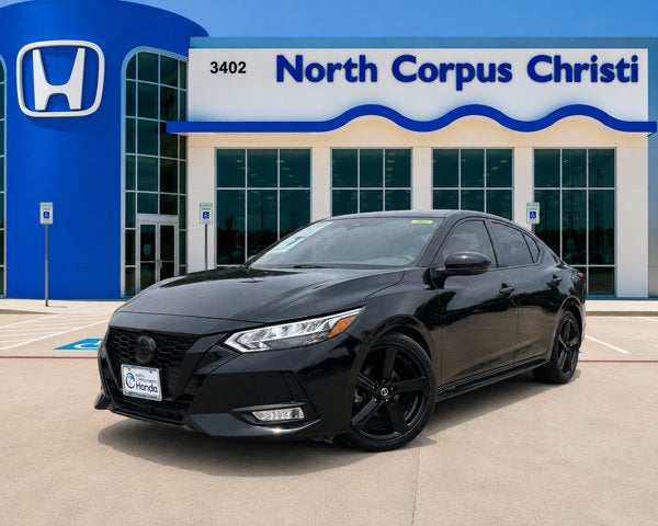 2022 Nissan Sentra SR in Super Black — front three-quarter view