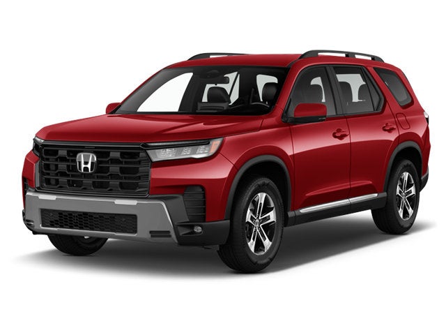 2026 Honda Pilot EX-L in Radiant Red Metallic II — front three-quarter view
